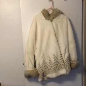 Faux fur coat